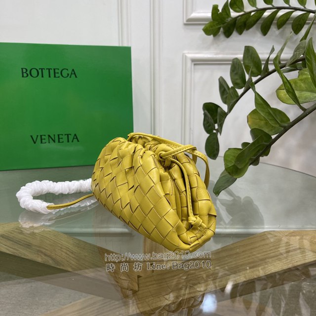 Bottega veneta高端女包 98061 寶緹嘉升級版小號編織雲朵包 BV經典款純手工編織羔羊皮女包  gxz1161